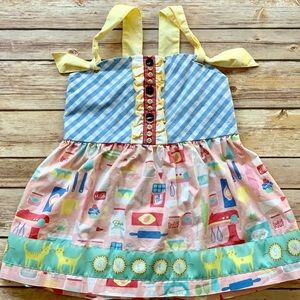 Matilda Jane Halter Top "In the Kitchen Tank”